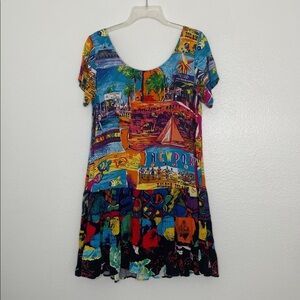 Jams World Hattie Short Sleeve Balboa Island California Dress Size Medium
